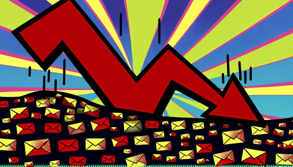 decline of email delivery due to valueless topics